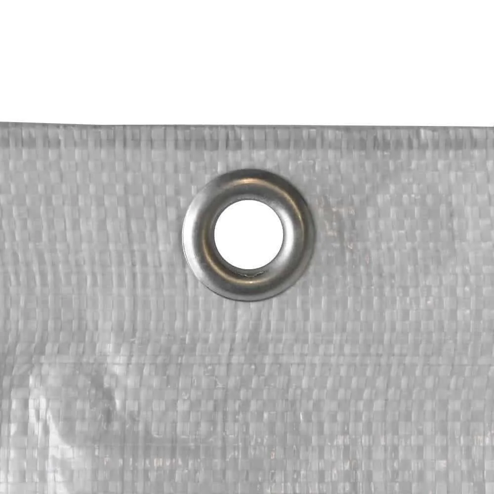 "Bâche d'échafaudage 3,10 x 20 m, 150 g/m², bâche de chantier blanche image"
