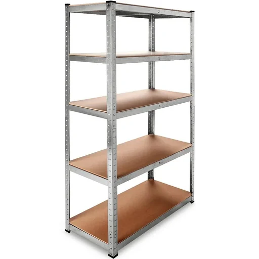 "2 shelves / storage racks with 5 compartments - 175x75x30cm - 350kg image"