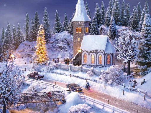 "Perfect Set Winter Landscape image"