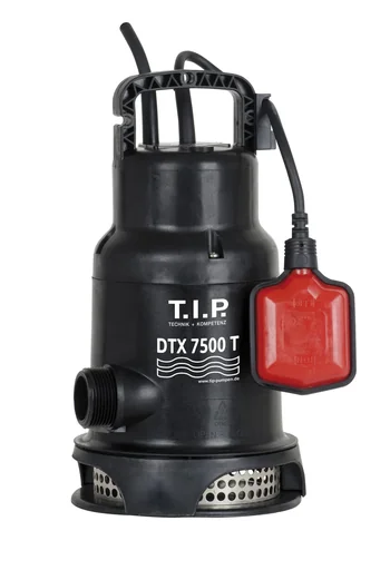 "Dirty water submersible pump, continuous operation, DTX 7500 T including support system, up to 7,500 l/h flow rate image"