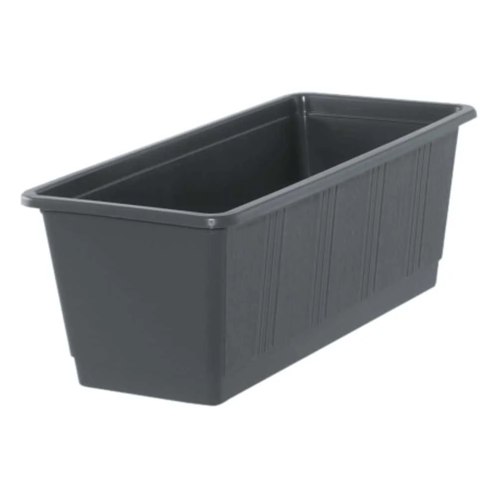 "Jardinière balcon 60 cm anthracite en plastique image"