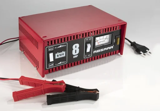 "Battery charger 8A 6/12V motorcycle image"