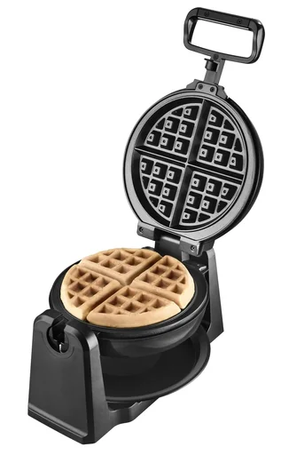 "Reversible waffle iron, rotatable, color copper image"