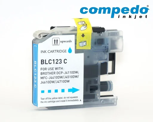 "Printer cartridge for Brother LC123C08 Cyan image"