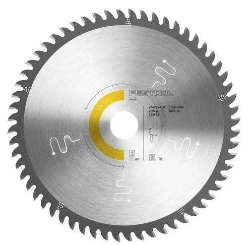 "Circular saw blade HW 254x2.4x30 W60 image"