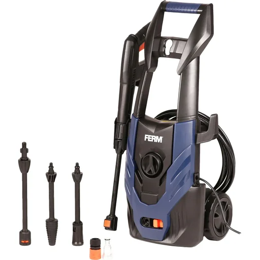 "GRM1022 High Pressure Cleaner 1400W - max. 110 Bar - Auto start/stop system - Aluminum pump - Includes accessories image"