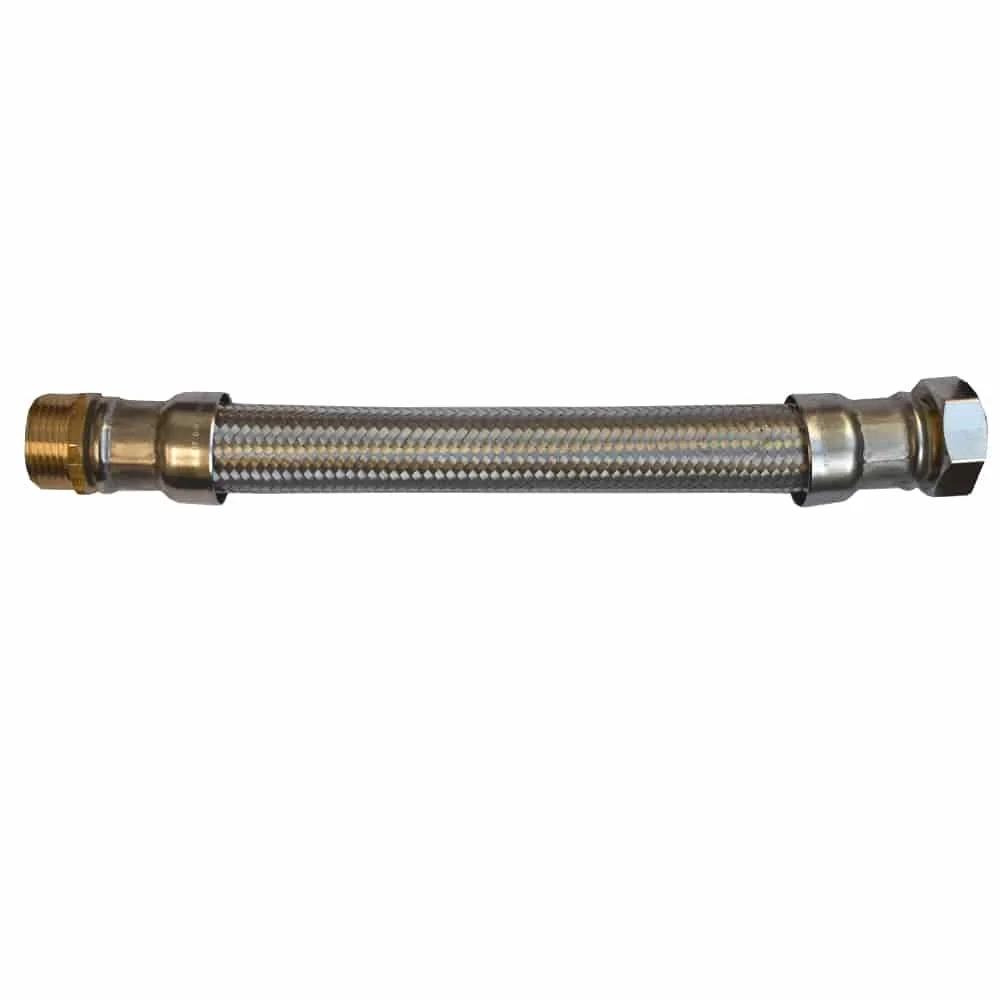 "Flexible Inox DN25, Panzerflex 1 Pouce, 800mm, Eau Potable DVGW image"