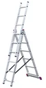 Aluminum multi-purpose ladder/step ladder 3x6 rungs