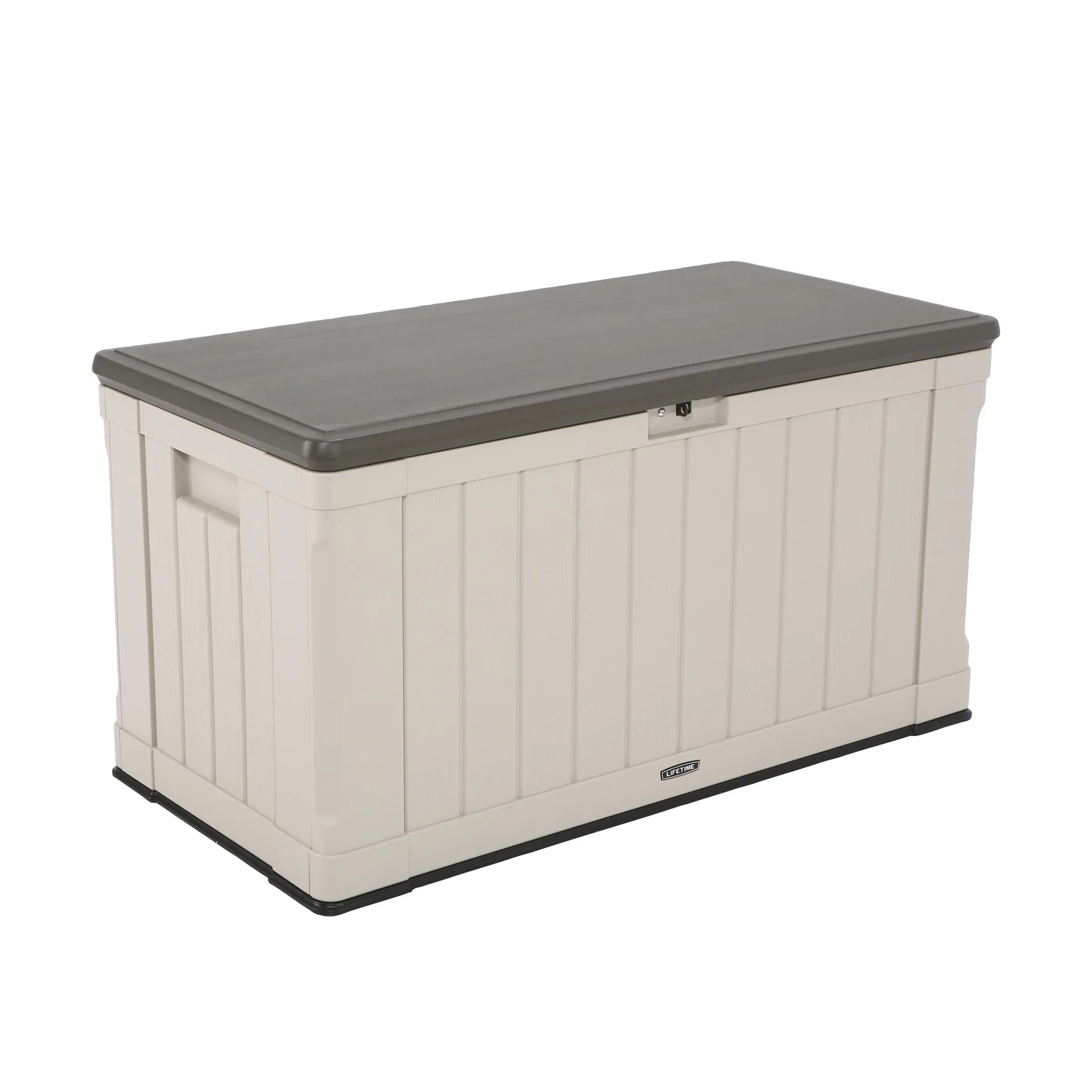 "Coffre de rangement Harmony 440 L 127,9×64×67,2 cm Gris clair – étanche, garde les coussins au sec image"