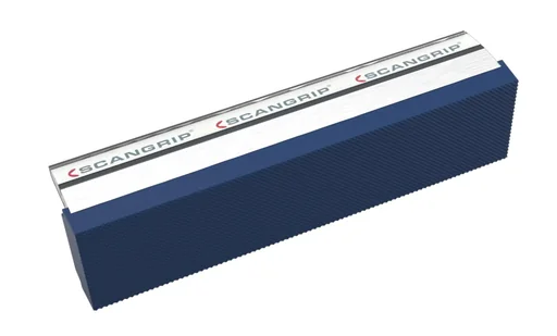 "Aluminum-rubber magnetic vice jaws 100 mm image"