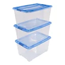 “Clear NTB-45” storage box, set of 3