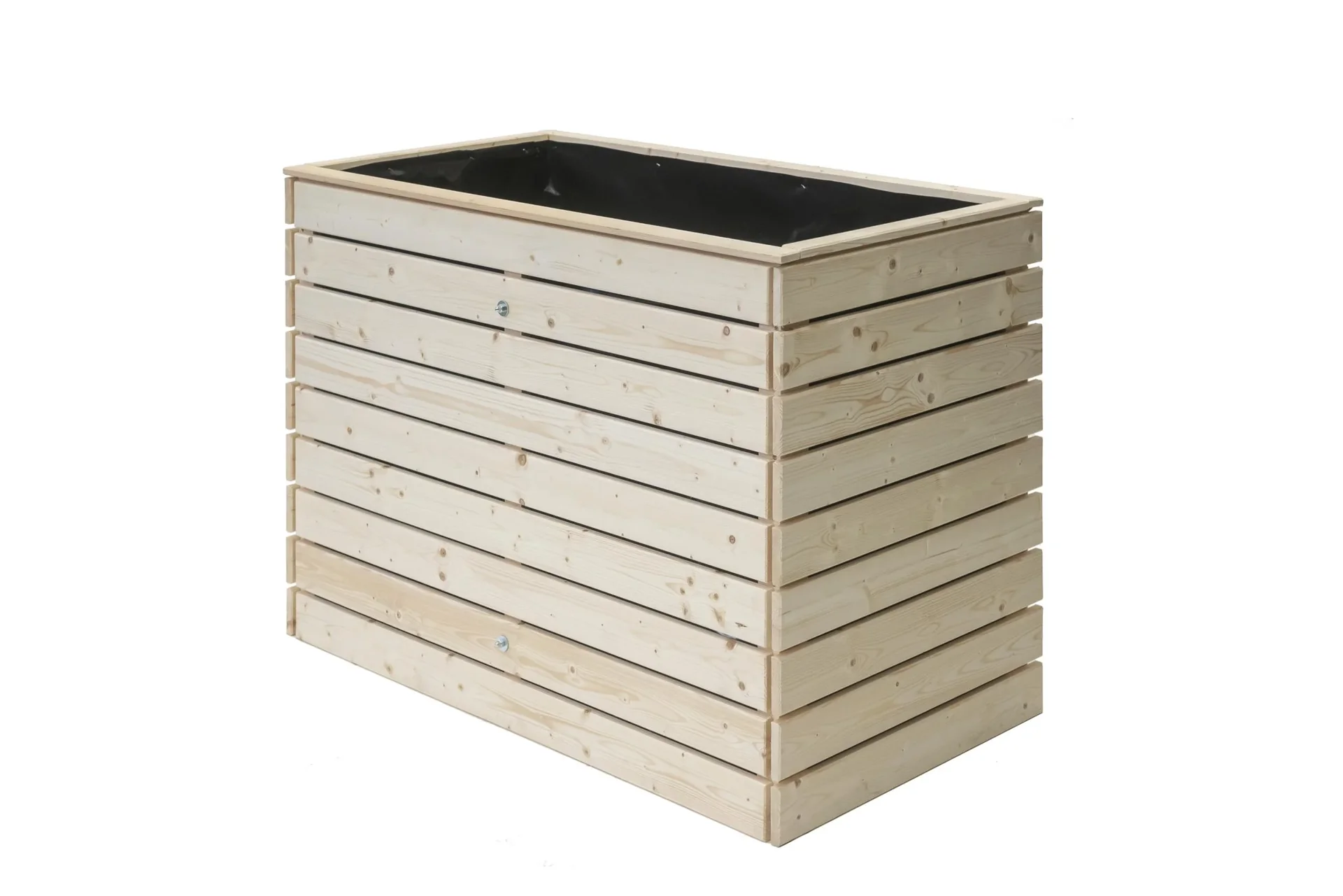 "Carré potager surélevé Asket L, 130×70×90 cm, Naturel – Bois d'épicéa, ménage le dos image"