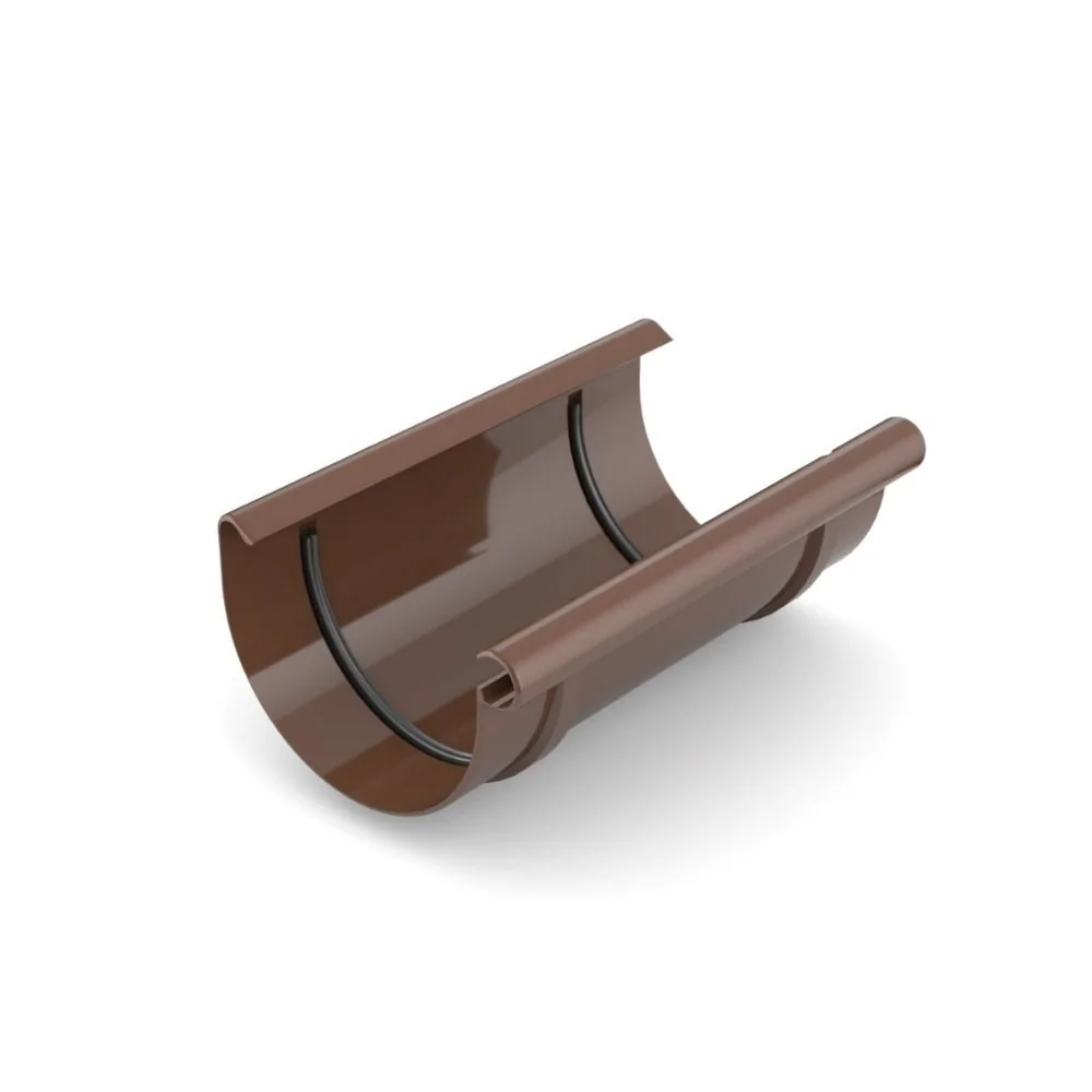 "Raccord Gouttière Marron, Connecteur Système 75 image"