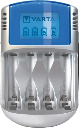 "Charger for NiMH batteries with LCD display, 12V adapter and USB port image"