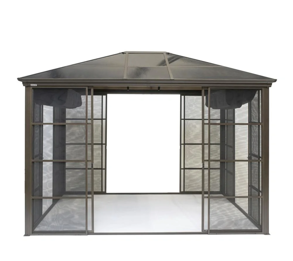 Sojag Pavillon en aluminium et jardin d'hiver Castel, bronze