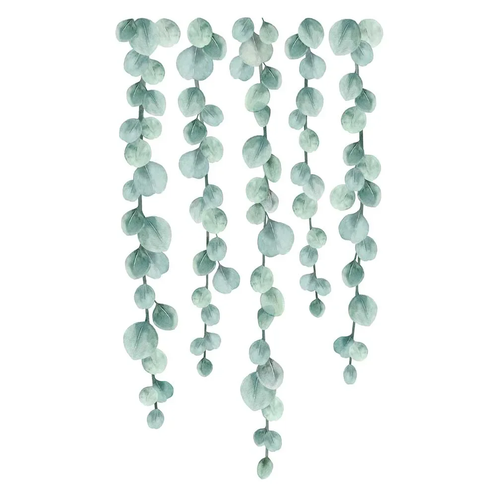Lilipinso stickers muraux vrilles d'eucalyptus vert tendre