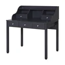 Desk with shelf drawer, work table, computer table, office table, MDF, dark grey, 100 x 60 x 105 cm