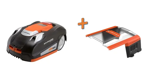 "Robotic lawnmower "NX80i" with app control & iRadar ultrasonic sensor image"