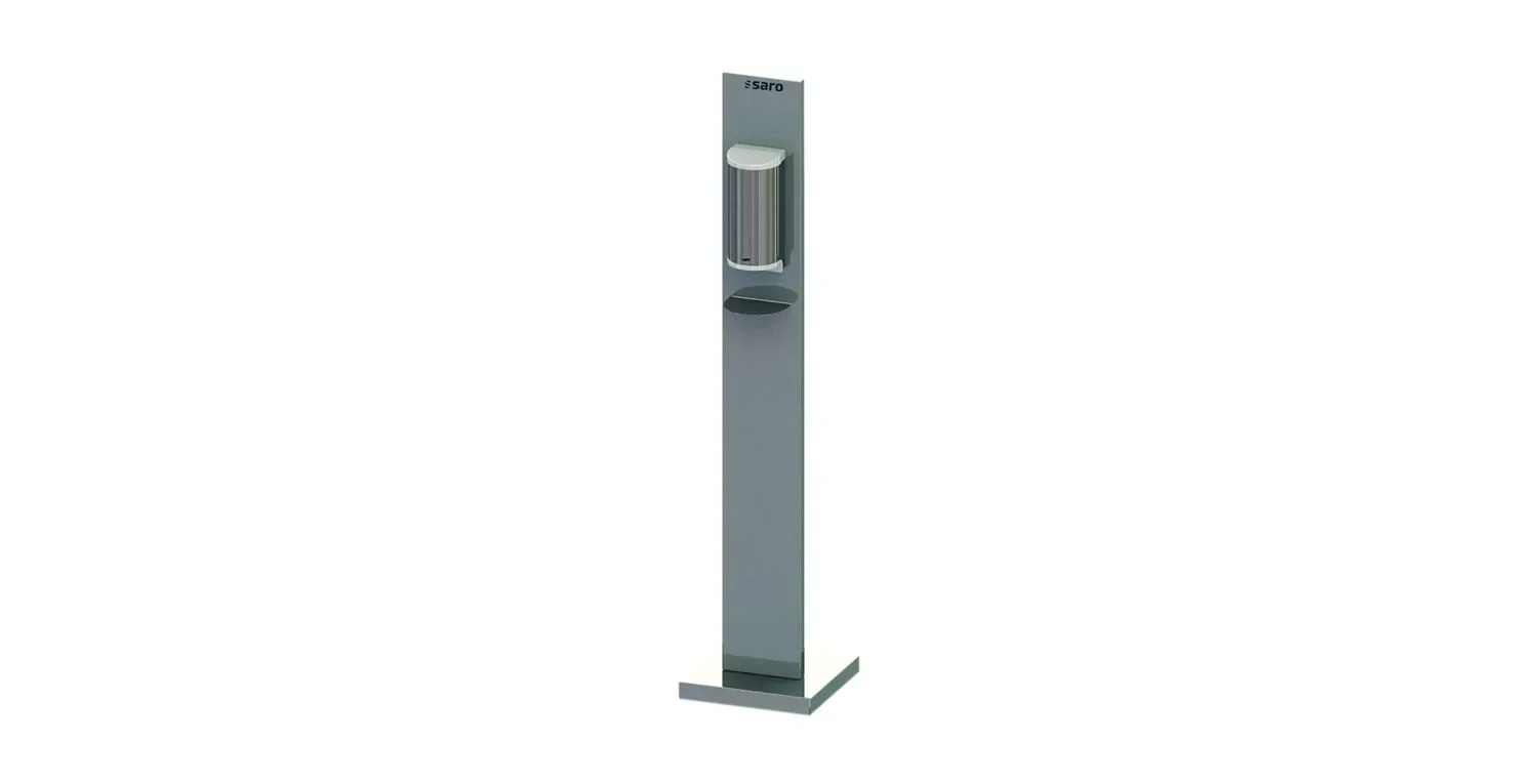 "Saro Distributeur de désinfection - Modèle sur pied, Inox image"
