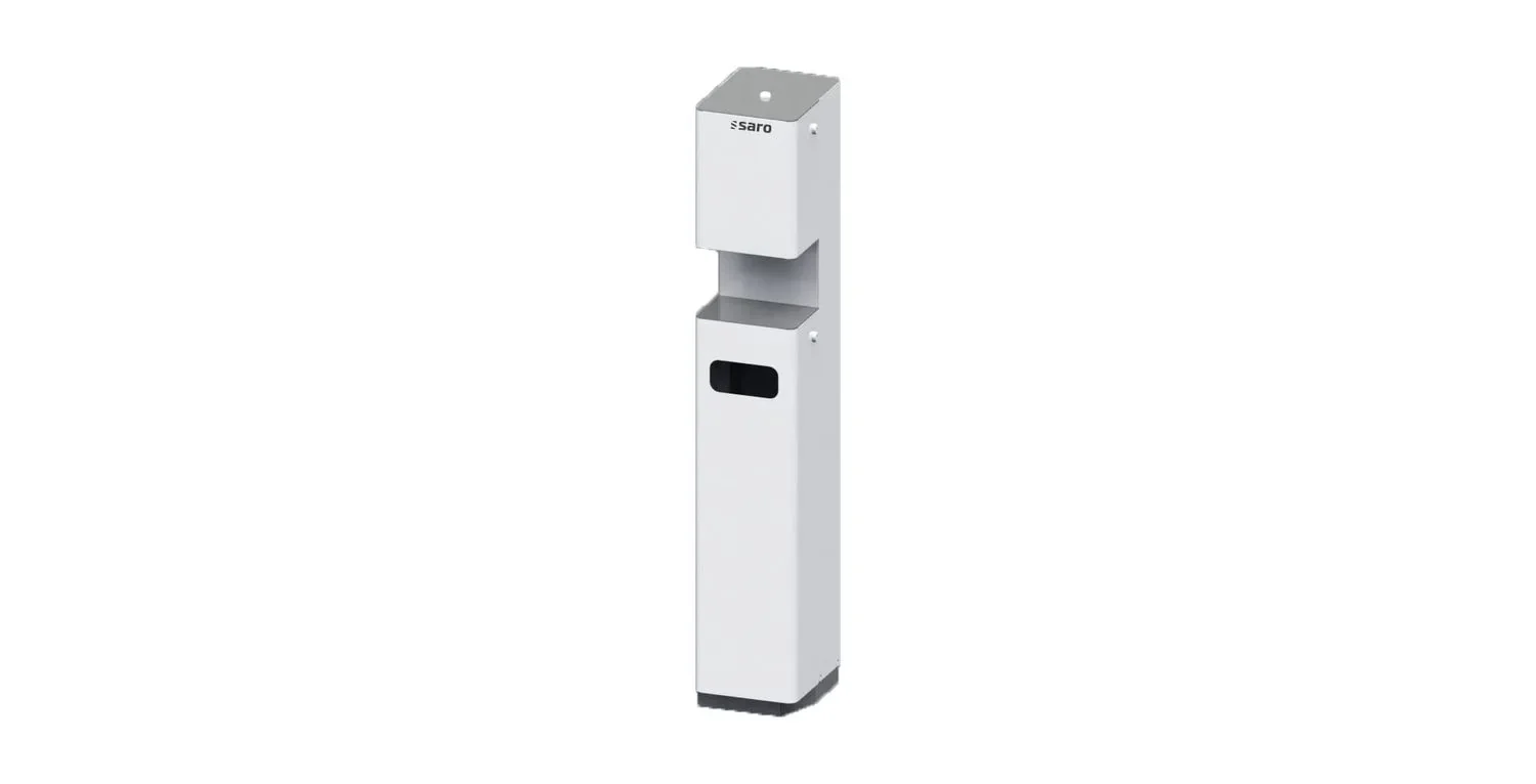 "Saro Distributeur de désinfectants - Modèle CA, blanc, mobile image"