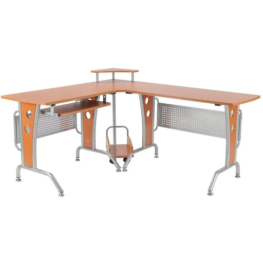 "Corner computer desk PC table angle table desk image"