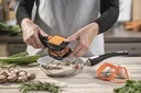 5-in-1 vegetable cutter “Nicer Dicer Quick”, handheld, black/orange, 5-piece