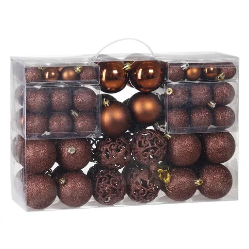 "Christmas balls - Christmas tree decorations - bronze 100 pieces. image"