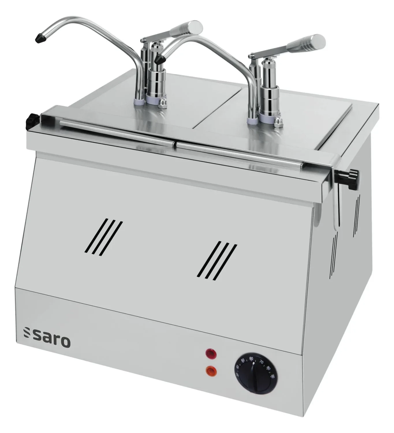 "Saro Bain marie 2X1/4 GN 200 avec distributeur BM-0214 image"
