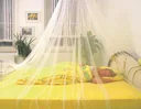 Mosquito net, for attachment to the ceiling