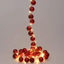 Christmas lights balls 40-LED - red - 2m