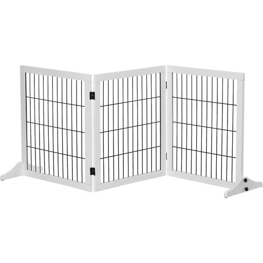 "Dog barrier, safety gate, dog gate, stair gate, dog barrier, door gate, pinewood white 185 x image"