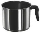 Stainless steel milk pot with non-stick coating and spout, 14 cm