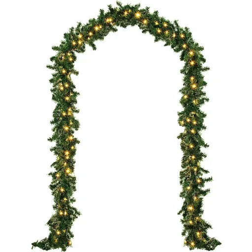 "Garland Christmas wreath 10m with 200 LEDs for indoor/outdoor image"