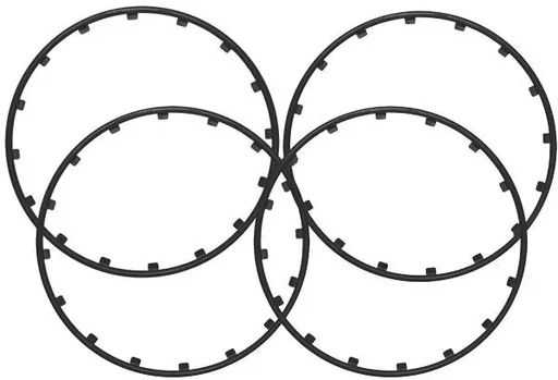 "Rim Ringz rim ring, 16 inches, color black image"