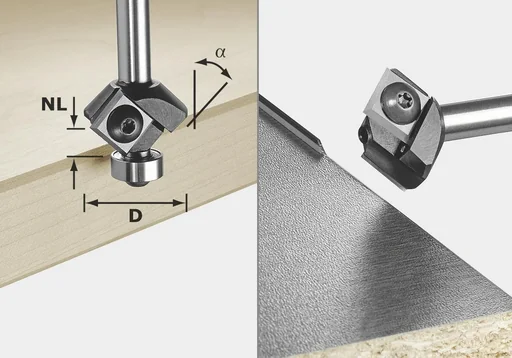"Wepla Chamfer S8 HW 45° D27 12 x 12 KL image"