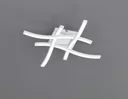 LED ceiling light ROUTE, 4x5 W, 4000K, 4x500 lm, matt white, plastic white