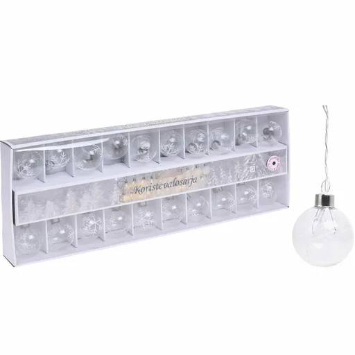 "Christmas lights with 20 balls image"