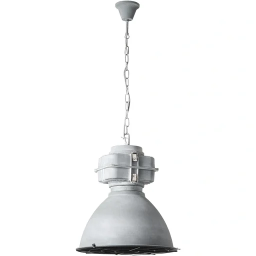"2x hanging lamp Anouk XL with grid 93680/70 concrete 48cm incl. 2x warm lamps image"