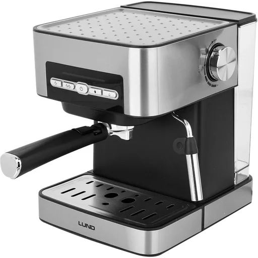 "Piston machine with frother - 850W - 1.6 L - stainless steel image"