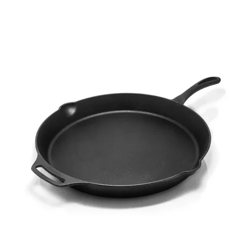 "Fire pan with handle and opposite handle (without feet) image"