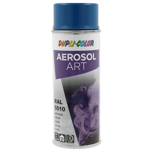 "Aerosol Art spray can, RAL 5010, Gentian Blue, glossy, 400 ml image"