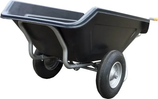 "Large dump wheelbarrow "Maxima", 250 liters, 2 pneumatic wheels image"