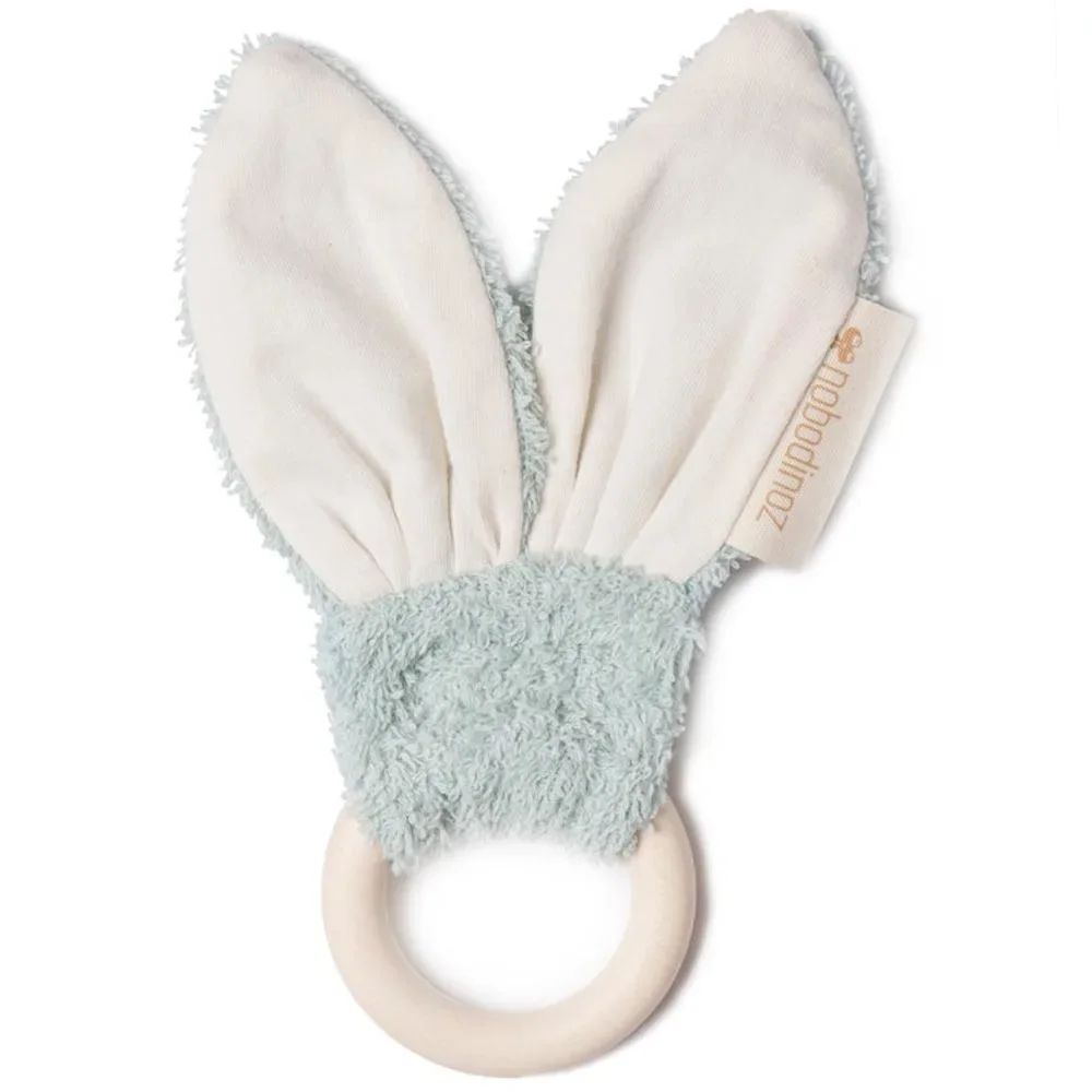 "Nobodinoz Baby Anneau de dentition lapin aqua image"