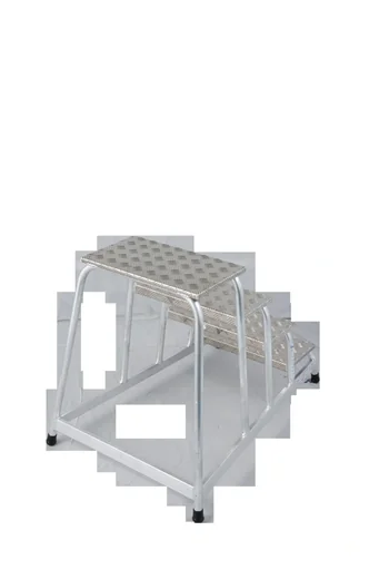 "Assembly step 4 steps aluminum ladder image"