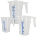 Measuring cups set of 3, with handle