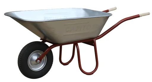 "Large dump wheelbarrow Praktica 150 liters, PU wheel image"