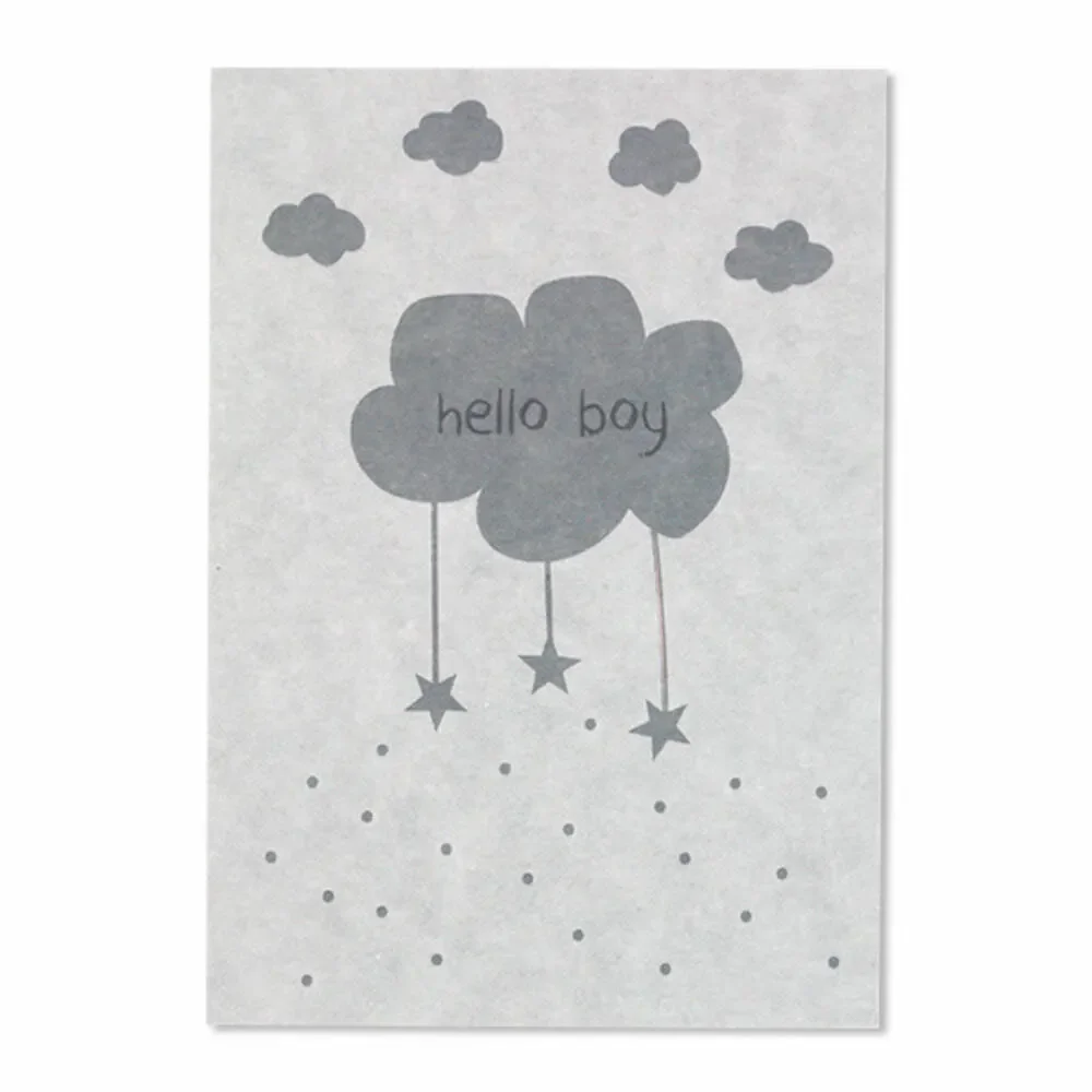 "Carte postale naissance "Hello Boy" Ava & Yves image"