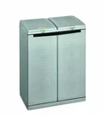 Ecocab 2 dual waste separation system for weather-protected indoor and outdoor use