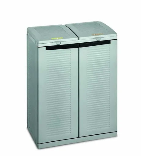 "Ecocab 2 dual waste separation system for weather-protected indoor and outdoor use image"