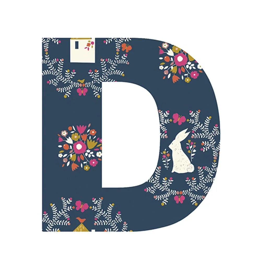 "Lilipinso Sticker lettre fleurie D image"
